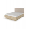 Laski Posteľ 160 cm s úložným priestorom a čalúneným čelom Viki D Laski Posteľ 160 cm s úložným priestorom a čalúneným čelom Viki D