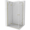 Mexen Roma Duo, sprchovací kút 80 (dvere) x 70 (dvere) cm, 6mm číre sklo, zlatý profil, 854-080-070-50-00-02 Mexen Roma Duo, sprchovací kút 80 (dvere) x 70 (dvere) cm, 6mm číre sklo, zlatý profil, 854-080-070-50-00-02