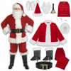 Mikulášsky kostým, profesionálny kostým Santa Clausa 13ks Mikulášsky kostým, profesionálny kostým Santa Clausa 13ks