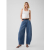 GAP Mid Rise Horseshoe Wide Jeans - Ladies modrá 28Long GAP 1200135517919 GAP Mid Rise Horseshoe Wide Jeans - Ladies modrá 28Long GAP 1200135517919