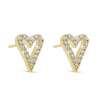 Ellami Ellami VERONA 3463 Náušnice puzetky so srdcom a zirkónmi Ellami Ellami VERONA 3463 Náušnice puzetky so srdcom a zirkónmi