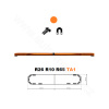 LED svetelná rampa Montana 110cm, Oranžová, EHK R65 Oranžová 12ml Farebný LED svetelná rampa Montana 110cm, Oranžová, EHK R65 Oranžová 12ml Farebný