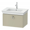 DURAVIT White Tulip závesná skrinka pod umývadlo, 1 zásuvka, 684 x 458 x 410 mm, taupe vysoký lesk, WT42510H3H3 DURAVIT White Tulip závesná skrinka pod umývadlo, 1 zásuvka, 684 x 458 x 410 mm, taupe vysoký lesk, WT42510H3H3