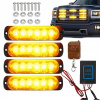 4x VÝSTRAŽNÉ SVIETIDLÁ STROBOSKOP POMOC ODŤAHOVKA 6LED 12V-24V S DIAĽKOVÝM OVLÁDAČOM 4x VÝSTRAŽNÉ SVIETIDLÁ STROBOSKOP POMOC ODŤAHOVKA 6LED 12V-24V S DIAĽKOVÝM OVLÁDAČOM