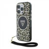 Zadný kryt Guess IML Leopard Triangle Logo Strap MagSafe pre iPhone 16 Pro Brown Zadný kryt Guess IML Leopard Triangle Logo Strap MagSafe pre iPhone 16 Pro Brown