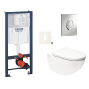 Siko Závěsný WC set do lehkých stěn / předstěnová montáž SAT Infinitio GRSIN11SA Siko Závěsný WC set do lehkých stěn / předstěnová montáž SAT Infinitio GRSIN11SA