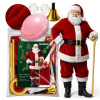 Kostým Santa Clausa, profesionálny mikulášský kostým 16ks Kostým Santa Clausa, profesionálny mikulášský kostým 16ks