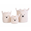 Childhome Kôše na hračky Teddy Off White 3 ks Childhome Kôše na hračky Teddy Off White 3 ks