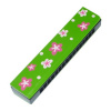 Ústna harmonika - zelená s kvietkami Ústna harmonika - zelená s kvietkami