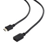 Kabel CABLEXPERT HDMI-HDMI 3m, 1.4, M/F stíněný, zlacené kontakty, prodlužovací, černý CC-HDMI4X-10 Gembird Kabel CABLEXPERT HDMI-HDMI 3m, 1.4, M/F stíněný, zlacené kontakty, prodlužovací, černý CC-HDMI4X-10 Gembird