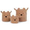 Childhome Kôše na hračky Teddy Beige 3 ks Childhome Kôše na hračky Teddy Beige 3 ks