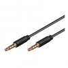 PremiumCord Kabel Jack 3.5mm 4 pinový M/M, 2m kjack4mm2 PremiumCord Kabel Jack 3.5mm 4 pinový M/M, 2m kjack4mm2