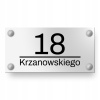 Číslo na dom - Biela tabuľa s domácim číslom 40x20cm +inoxové hmoždinky (Biela tabuľa s číslom domu a ulici 40x20cm kolíky) Číslo na dom - Biela tabuľa s domácim číslom 40x20cm +inoxové hmoždinky (Biela tabuľa s číslom domu a ulici 40x20cm kolíky)