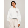 Tommy Hilfiger dámská krémová mikina s kapucí WW0WW40442 S Tommy Hilfiger dámská krémová mikina s kapucí WW0WW40442 S