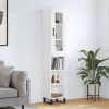zahrada-XL Vysoká skrinka biela 34,5x34x180 cm spracované drevo 3199385 zahrada-XL Vysoká skrinka biela 34,5x34x180 cm spracované drevo 3199385