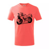 Športová motorka - Tričko detské bavlnené - 146 cm/10 rokov ( Korálová ) Športová motorka - Tričko detské bavlnené - 146 cm/10 rokov ( Korálová )