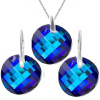 Krásny set Swarovski elements Twist modrý BERMUDA BLUE 18mm Krásny set Swarovski elements Twist modrý BERMUDA BLUE 18mm