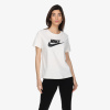 Nike Sportswear Essentials T Shirt Biely Čierny Nike Sportswear Essentials T Shirt Biely Čierny