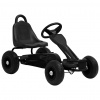 zahrada-XL Detská šľapacia motokára s pneumatikami, čierna 80199 zahrada-XL Detská šľapacia motokára s pneumatikami, čierna 80199