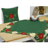 Vianočný vyšívaný obrus - rôzne veľkosti a obliečka na vankúš - 5443 ZELENÝ Vianočné ruže Veľkosť: OBDĹŽNIK 40*85cm Vianočný vyšívaný obrus - rôzne veľkosti a obliečka na vankúš - 5443 ZELENÝ Vianočné ruže Veľkosť: OBDĹŽNIK 40*85cm