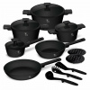 Berlinger Haus BH-8198 Matte Black Collectio 15-dielna súprava riadu - matná čierna Berlinger Haus Berlinger Haus BH-8198 Matte Black Collectio 15-dielna súprava riadu - matná čierna Berlinger Haus
