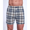 Pánske boxerky Cornette Comfort 002/319 Ecru s modrým vzorom - Cornette XL ecru-modrá Pánske boxerky Cornette Comfort 002/319 Ecru s modrým vzorom - Cornette XL ecru-modrá