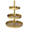 Hit Etažér třípatrový nerez 35 cm zlatá HT-24500465 Hit Etažér třípatrový nerez 35 cm zlatá HT-24500465