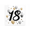 Procos servítky s číslom 18 milestone 33x33cm 20ks Procos servítky s číslom 18 milestone 33x33cm 20ks