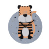 H&S Decoration Detské nástenné hodiny Tiger, viacfarebná H&S Decoration Detské nástenné hodiny Tiger, viacfarebná