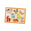 Detské drevené puzzle s úchytmi Viga Farma - Multicolor Detské drevené puzzle s úchytmi Viga Farma - Multicolor