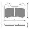 KH244 Brzdové doštičky GOLDfren 141 S3 KH244 Brzdové doštičky GOLDfren 141 S3