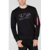 ALPHA INDUSTRIES Mikina Camo Print Sweat - čierna/čierny nápis (176301/515) ALPHA INDUSTRIES Mikina Camo Print Sweat - čierna/čierny nápis (176301/515)