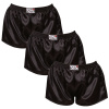 Styx 3PACK dámske trenky klasická guma saténové (3L0960) čierne Styx 3PACK dámske trenky klasická guma saténové (3L0960) čierne