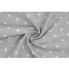 Bavlna režná bílé hvězdy na šedé Bavlna režná bílé hvězdy na šedé