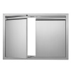 Vevor Dvojité vonkajšie nerezové dvierka 762×532 mm, zapustené rukoväte SMABSCJMYS30M2GZNV0 Vevor Dvojité vonkajšie nerezové dvierka 762×532 mm, zapustené rukoväte SMABSCJMYS30M2GZNV0