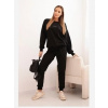 Polski Dámsky bavlnený komplet s potlačou Minimal čierny Polski Dámsky bavlnený komplet s potlačou Minimal čierny