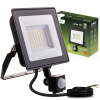 LED reflektor ZUNA2 50W 4500lm 4000K IP44 Black Senzor pohybu LUMILED LED reflektor ZUNA2 50W 4500lm 4000K IP44 Black Senzor pohybu LUMILED