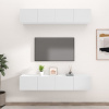 zahrada-XL TV skrinky 4 ks biele 80x30x30 cm spracované drevo 3114182 zahrada-XL TV skrinky 4 ks biele 80x30x30 cm spracované drevo 3114182