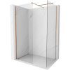 Mexen Kioto-X sprchová stena Walk-in 140 x 90 cm, transparentná 10 mm, brúsená meď - 800-140-202-65-00-090-X Mexen Kioto-X sprchová stena Walk-in 140 x 90 cm, transparentná 10 mm, brúsená meď - 800-140-202-65-00-090-X