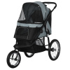 PAWHUT Kočík pre psov do 20 kg JOGGER s tromi kolieskami skladací svetlo šedý PAWHUT Kočík pre psov do 20 kg JOGGER s tromi kolieskami skladací svetlo šedý