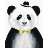 Diamondi Diamantové maľovanie PANDA S KLOBÚČIKOM bez rámu a bez vypnutia plátna Diamondi Diamantové maľovanie PANDA S KLOBÚČIKOM bez rámu a bez vypnutia plátna