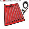 ENERGY - Sada obojstranných račňových očkových kľúčov extra dlhé 10ks NE00489 ENERGY - Sada obojstranných račňových očkových kľúčov extra dlhé 10ks NE00489