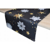 Behun na stol - Behúň na stôl biely, čierny, zlatý 140 x 40 cm (VIANOČNÝ STOL BEŽEC HVIEZDY 2 40cm x 140cm) Behun na stol - Behúň na stôl biely, čierny, zlatý 140 x 40 cm (VIANOČNÝ STOL BEŽEC HVIEZDY 2 40cm x 140cm)