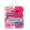Glamour gumičky do vlasov v krabičke 12 ks Glamour gumičky do vlasov v krabičke 12 ks