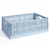 HAY Skladacia prepravka Colour Crate Large Soft Blue HAY Skladacia prepravka Colour Crate Large Soft Blue