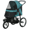 PAWHUT Kočík pre psov do 20 kg JOGGER s tromi kolieskami skladací tyrkysový PAWHUT Kočík pre psov do 20 kg JOGGER s tromi kolieskami skladací tyrkysový