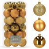 SPRINGOS Vianočné banky zlaté mix 6cm súprava 30ks SPRINGOS Vianočné banky zlaté mix 6cm súprava 30ks