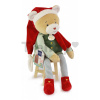 Plyšový elf medvedík Prankster Elf Party Favor Doudou et Compagnie s domčekom 27 cm od 0 mes Plyšový elf medvedík Prankster Elf Party Favor Doudou et Compagnie s domčekom 27 cm od 0 mes