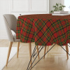 Obrús na stôl - Obrus 140 x 140 cm ovál (Vzor zimného okrúhleho obrusu BN02 | Tartan) Obrús na stôl - Obrus 140 x 140 cm ovál (Vzor zimného okrúhleho obrusu BN02 | Tartan)