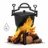 Liatinový stojaci hrniec Lovecký hrniec Ohnivý gril 5L (Liatinový stojaci hrniec Lovecký hrniec Ohnivý gril 5L) Liatinový stojaci hrniec Lovecký hrniec Ohnivý gril 5L (Liatinový stojaci hrniec Lovecký hrniec Ohnivý gril 5L)